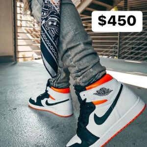 Tenis De Bota Naranja Con Blanco (se envia surtido)