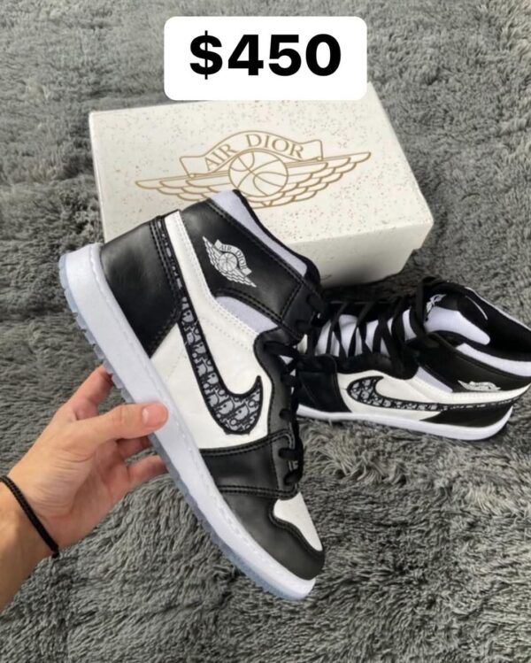 Tenis Bota Tipo Dior Negro ( se envia talla surtida) - Imagen 4