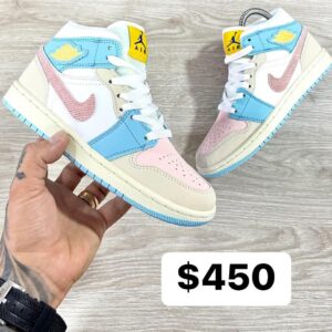 Tenis Bota colores Pastel( de envía talla surtida)