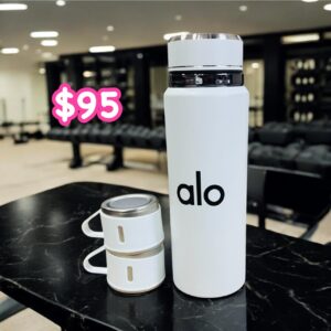 Termo Alo de 1 litro con dos Tazas (se envia surtido)