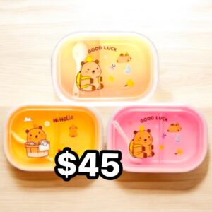 Lunch box Capibaras transparente (se envia surtido)
