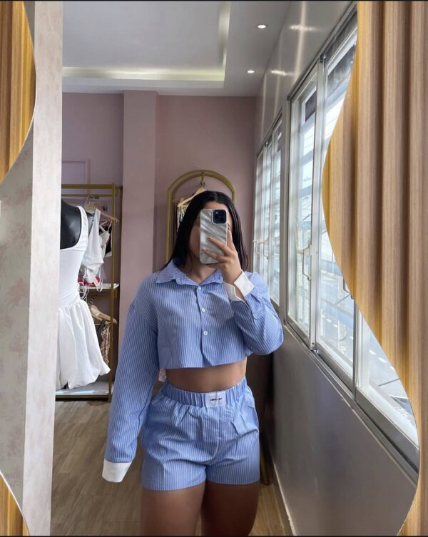 Conjunto de Short Playera Manga Larga (se envia surtido) - Imagen 5