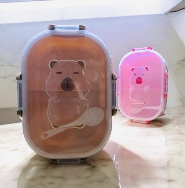 Lunch box Capibara completo transparente (se envia surtido) - Imagen 5