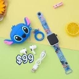 Reloj- Audifonos con Funda (se envia surtido)