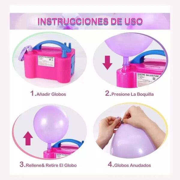 Maquina para inflar Globos (se envia surtido) - Imagen 5