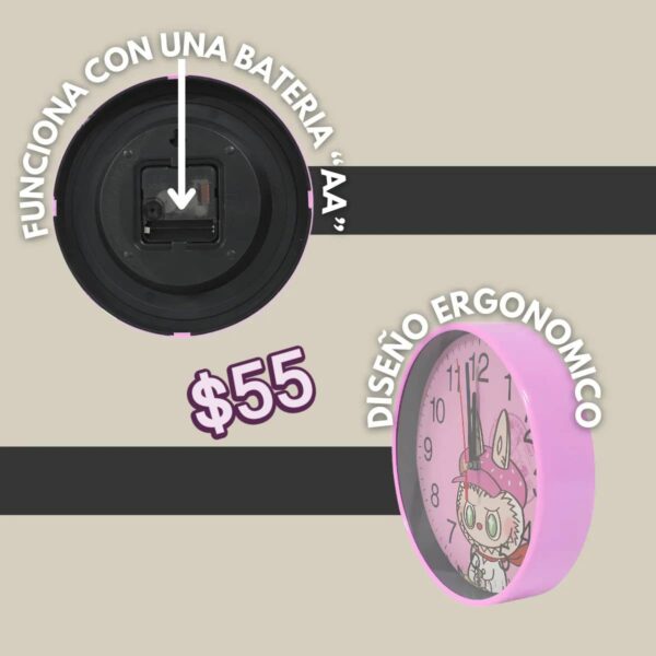 Reloj de Pared Personajes (se envia surtido) - Imagen 2
