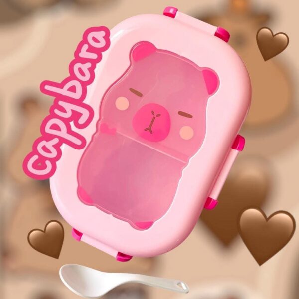 Lunch Box Capibara Cuerpo Transparente (se envia surtido) - Imagen 3