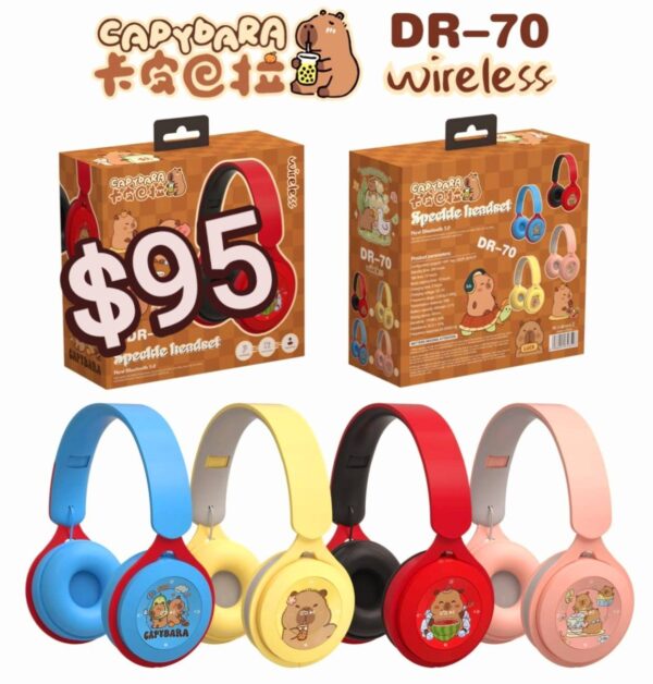 Audifono Diadema Capibara & Labubu (se envio surtido) - Imagen 3