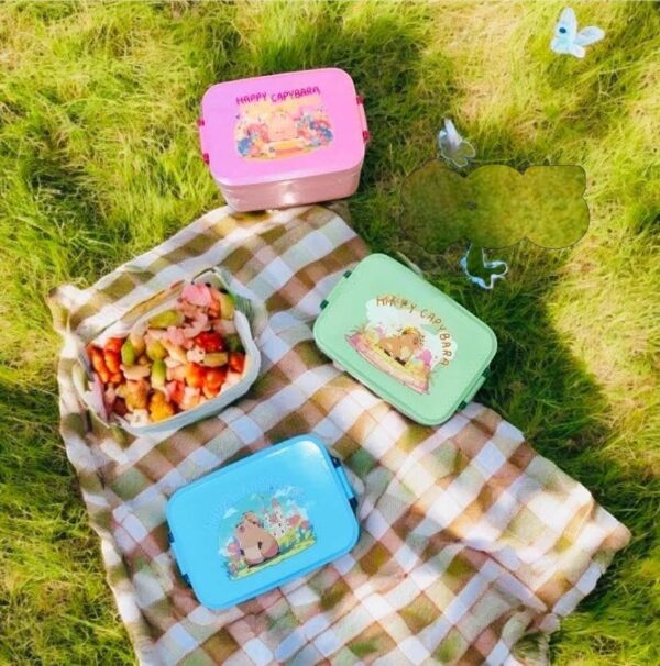 Lunch Box Happy Capibara ( se envia surtido) - Imagen 3