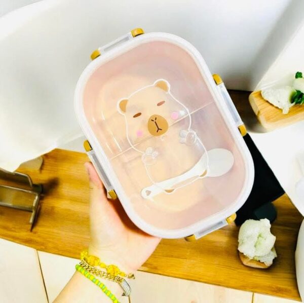 Lunch Box Capibara tapa transparente (se envia surtido) - Imagen 2