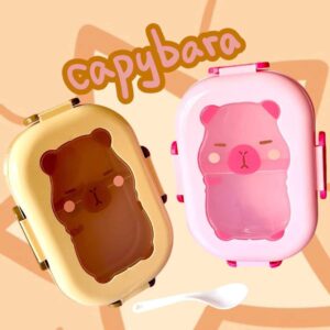 Lunch Box Capibara Cuerpo Transparente (se envia surtido)