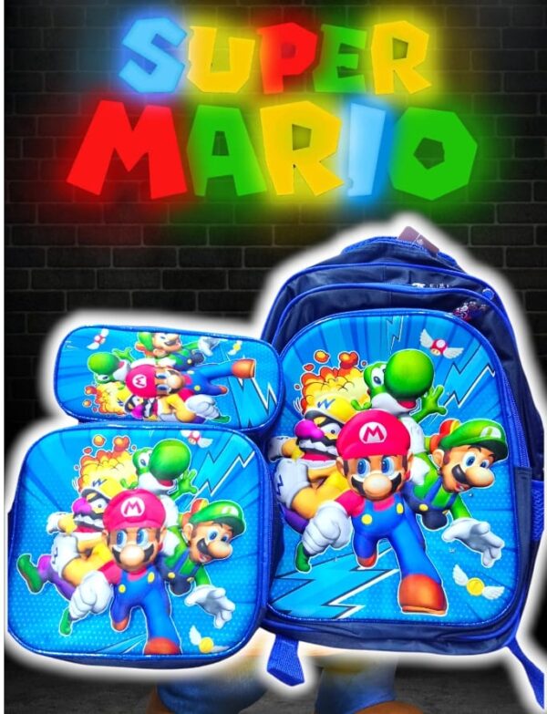 Mochila 3 Piezas Personajes (se envia surtido)