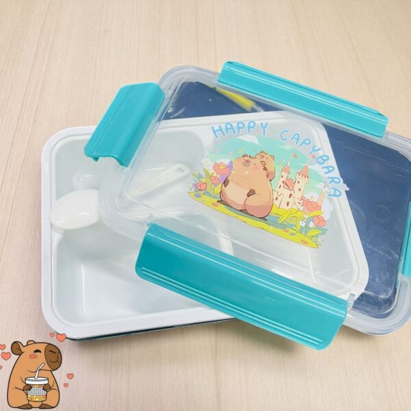 Lunch Box Happy Capibara Transparente (se envia surtido) - Imagen 5