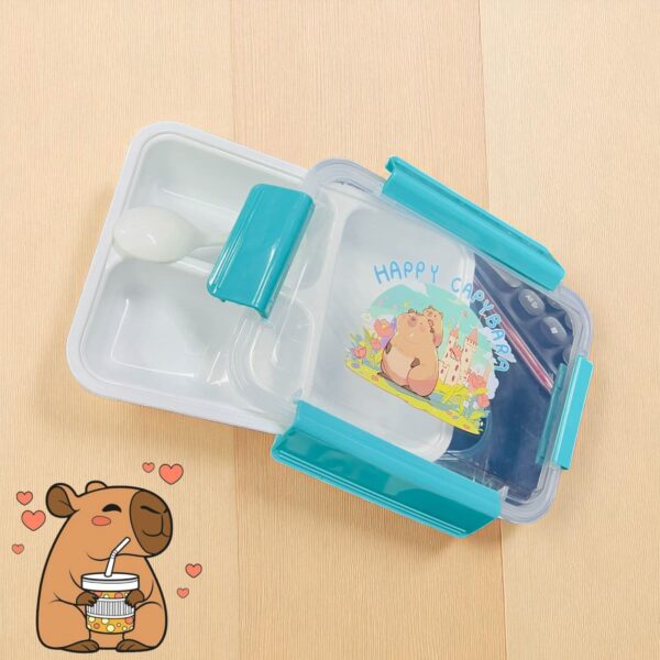 Lunch Box Happy Capibara Transparente (se envia surtido) - Imagen 3