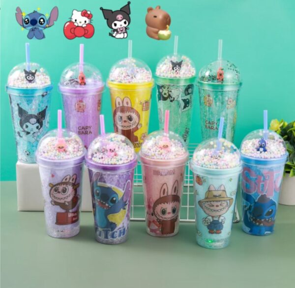 Vaso Hidrogel Con Luz Personajes (se envio surtido)