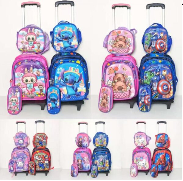 Mochila Con Carrito Personajes (se envia surtido) - Imagen 4