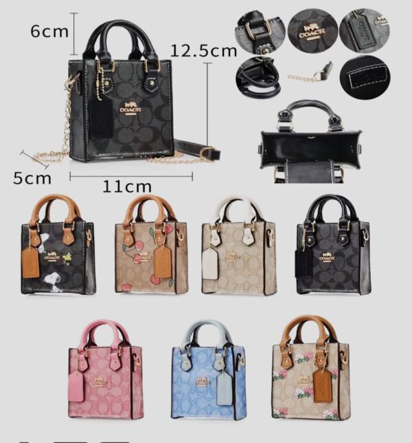 Bolsa Coach Mini Cuadada (se envia surtido) - Imagen 7