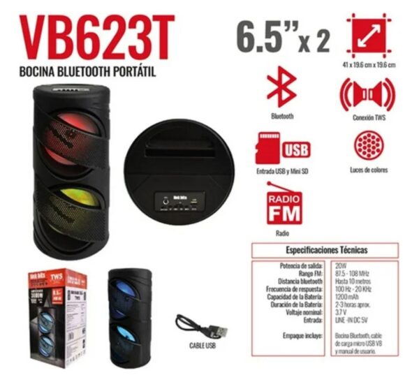 Bocina 6.5 Pulgadas (se envia surtido) - Imagen 3