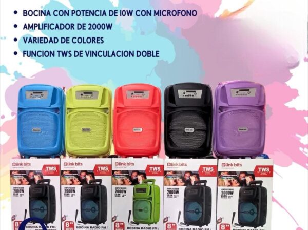 Bocina Colores Pastel (se envia surtido)