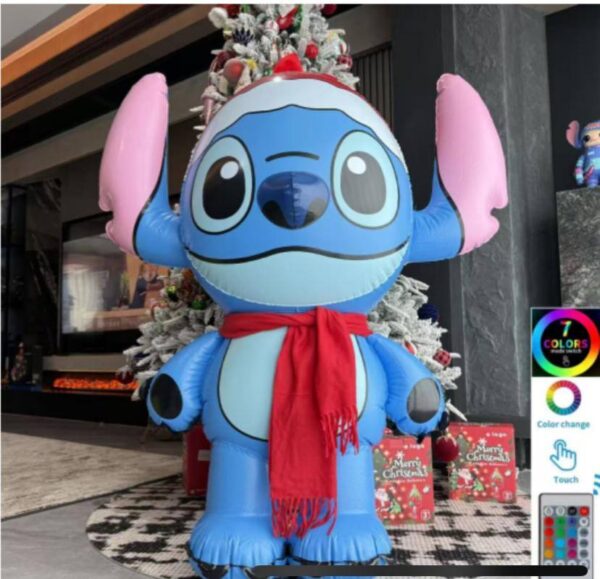 Inflable Stitch con Bufanda (se envia surtido )