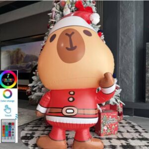 Inflable Capibara Santa Clous (se envia surtido)