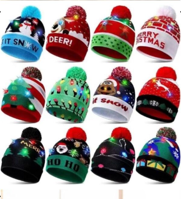 Gorro Navideño con Luz (se envia surtido) - Imagen 3
