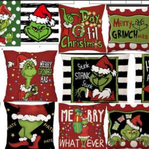 Funda de Cojin Grinch