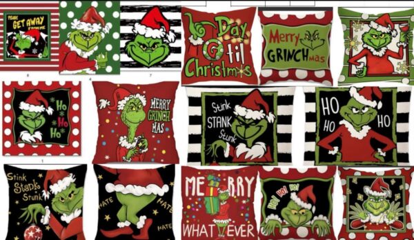 Funda de Cojin Grinch
