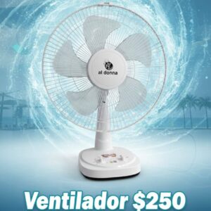 Ventilador 3 Velocidades Blanco (caja con 4 piezas)