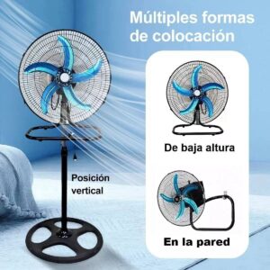 Ventilador 3 en 1 / 5 aspas (caja con 4 piezas)
