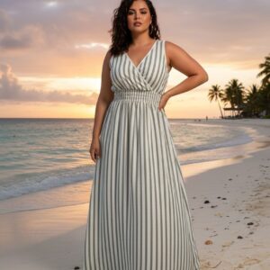 Vestido Rayas Cruzado (se envia surtido)