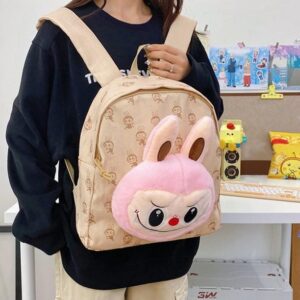 Mochila Labubu Cabeza de Peluche (se envia surtido)